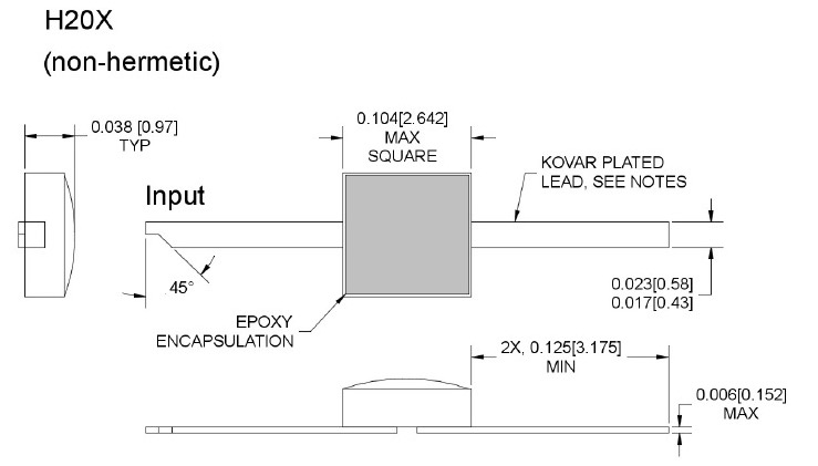 eclipsemdi H20X mechanical outline